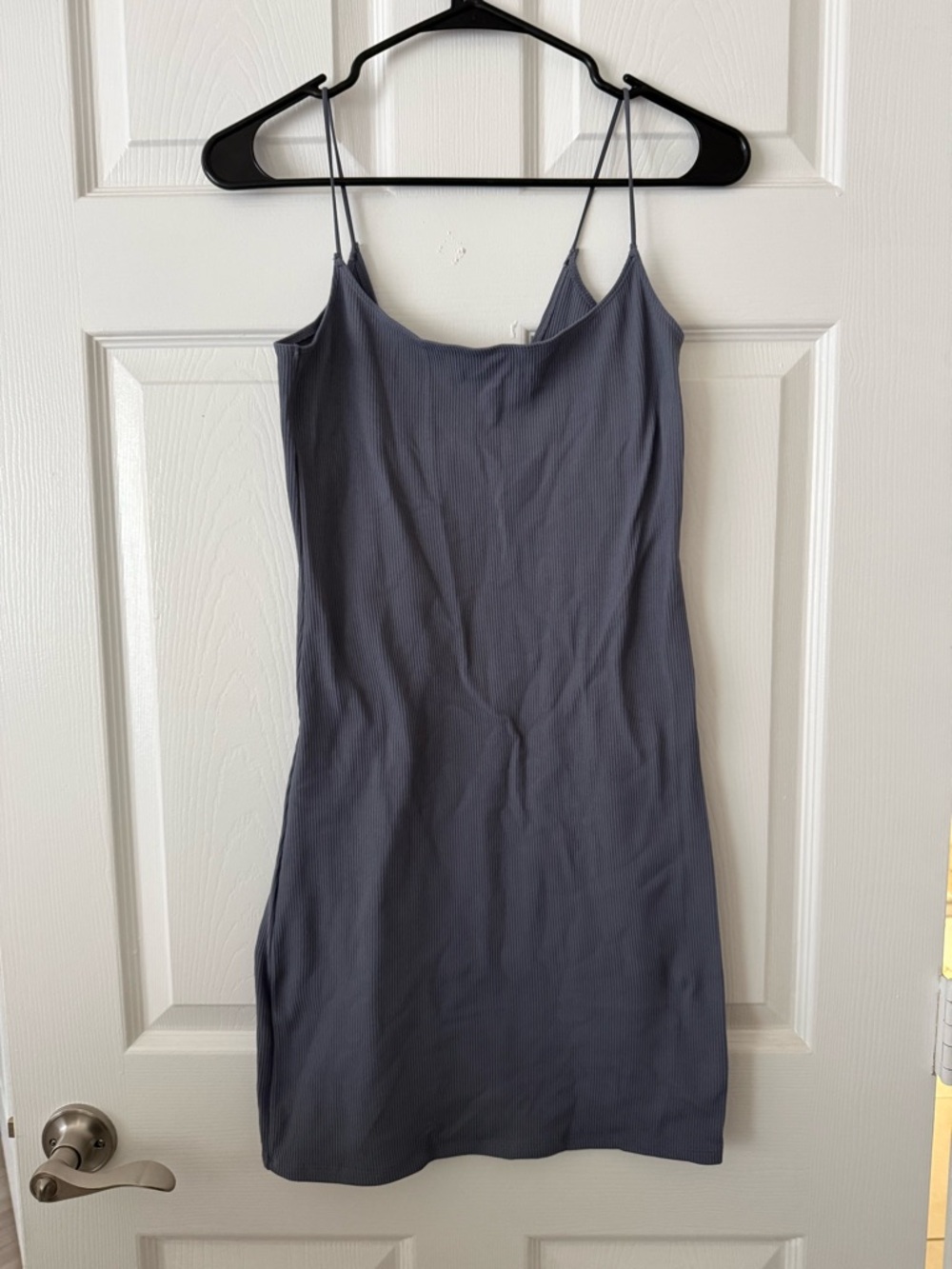 Abercrombie & Fitch Slate blue Ribbed Tank Top